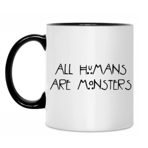 Кружка All humans are monsters