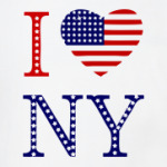 I Love NY -американский флаг