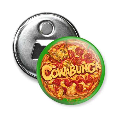 Магнит-открывашка Pizza Cowabunga! Пицца Микеланджело