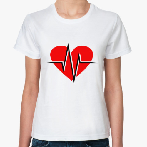 Классическая футболка Сердцебиение