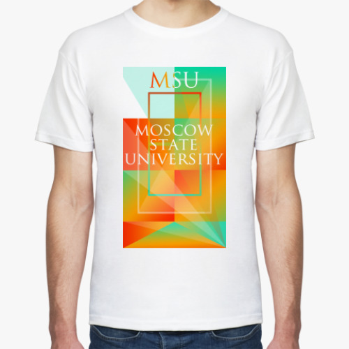 Футболка  MSU Geometria