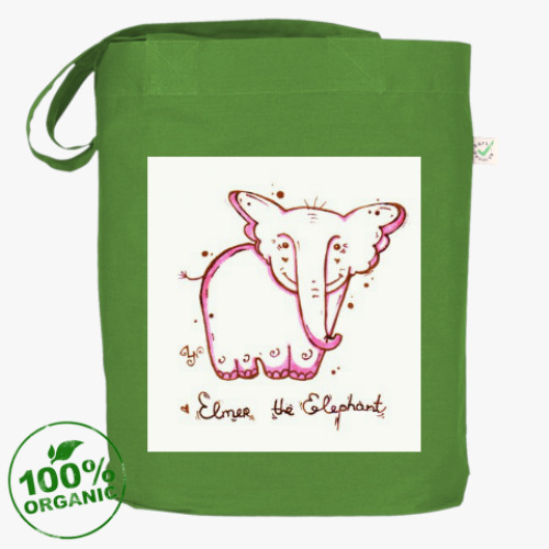 Сумка шоппер Розовый слон
