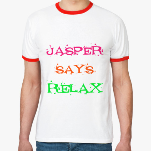 Футболка Ringer-T Jasper says relax