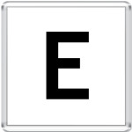Буква E