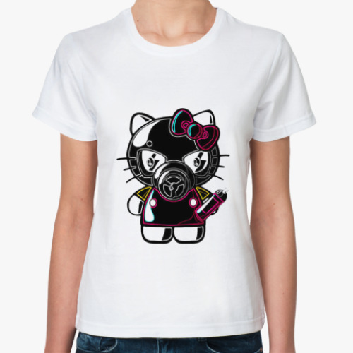 Классическая футболка   "Китти"