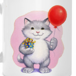Кот и воздушный шарик