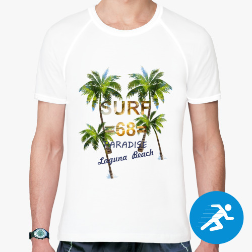Спортивная футболка Surf 68 paradise Laguna Beach