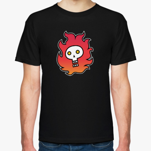 Футболка Burning skull