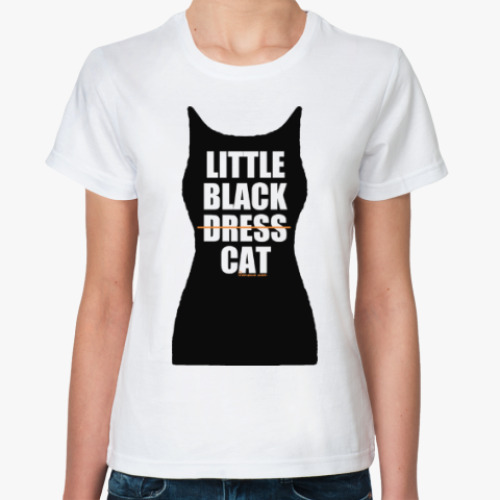 Классическая футболка Маленькая чёрная кошка
