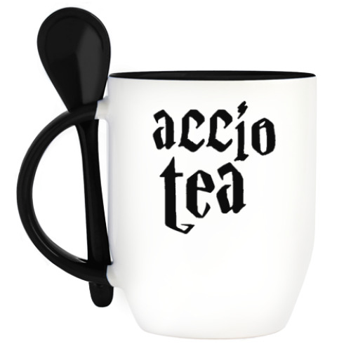 Кружка с ложкой Accio tea