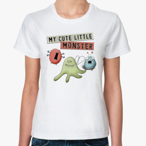 Классическая футболка My cute little monster