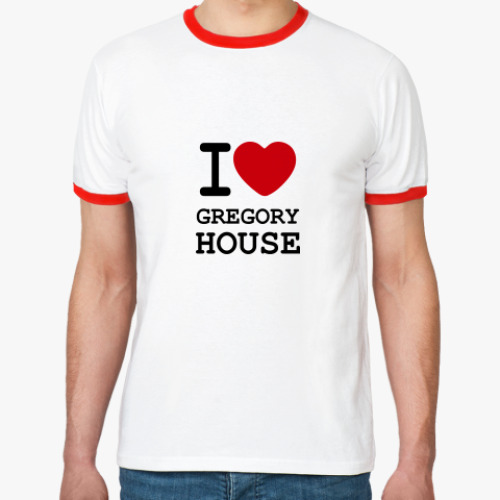 Футболка Ringer-T   I Love House