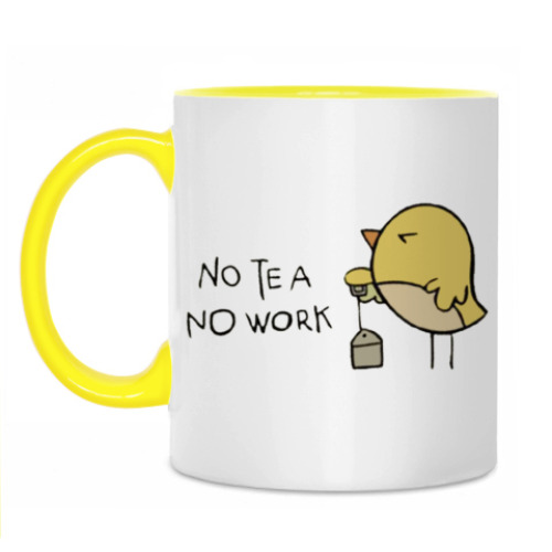 Кружка No tea, no work