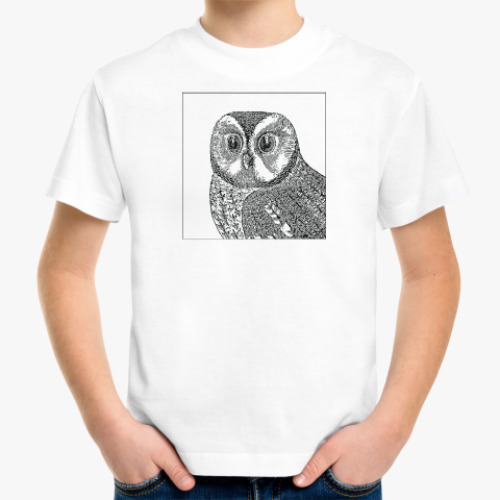 Детская футболка Сова - символ мудрости