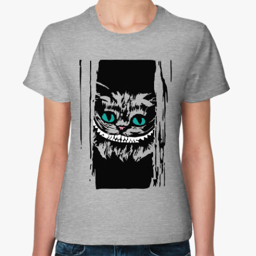 Женская футболка Чеширский кот