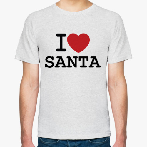 Футболка Новогодний принт I Love Santa