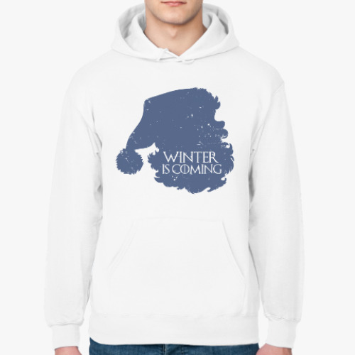 Толстовка худи Зима близко, winter is coming