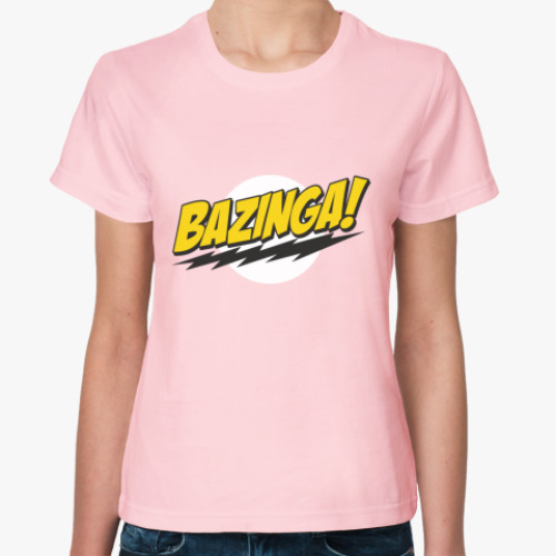 Женская футболка Bazinga Шелдон Big bang theory