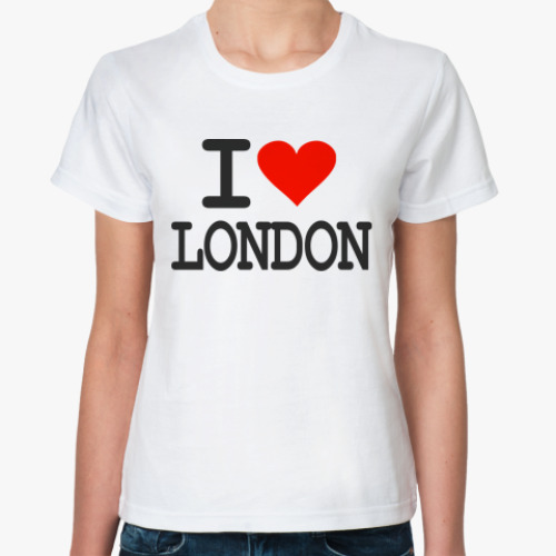 Классическая футболка I love London