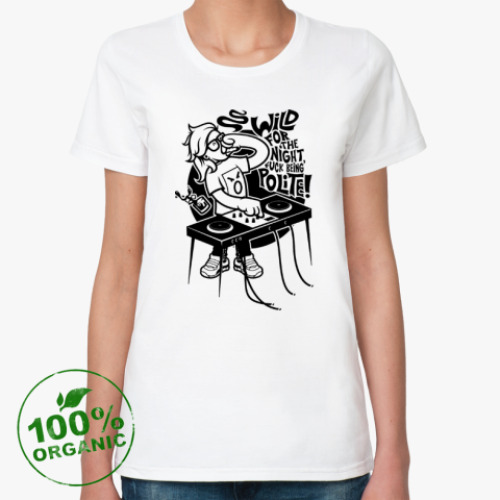 Женская футболка из органик-хлопка  Skrillex