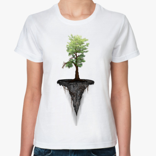 Классическая футболка дерево