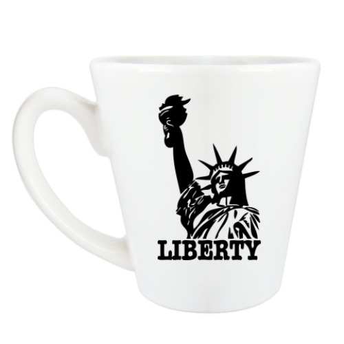 Чашка Латте Статуя Свободы-надпись Liberty