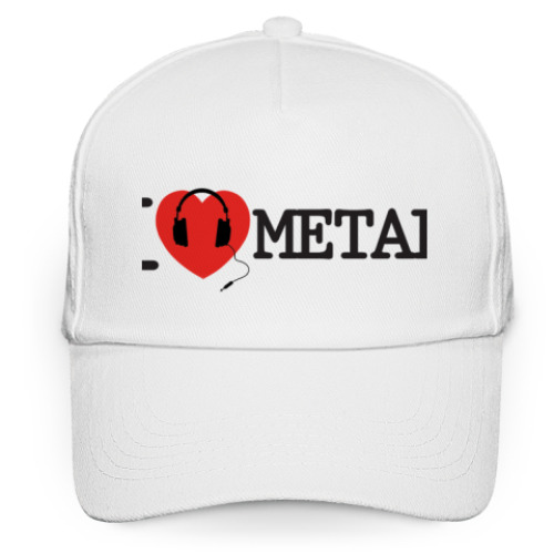 Кепка бейсболка  I Love Metal (Метал)