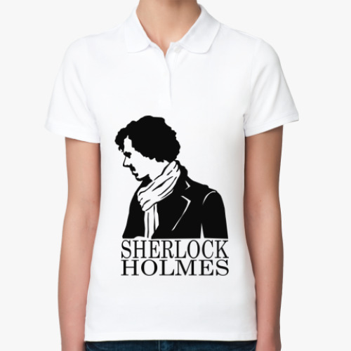 Женская рубашка поло Шерлок Холмс