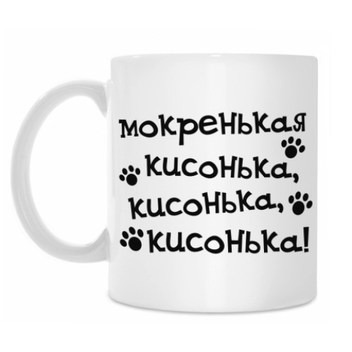 Кружка мокренькая кисонька
