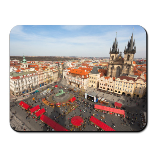 Коврик для мыши Прага, вид с башни