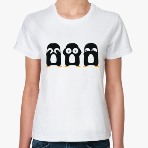 Классическая футболка Пингвины