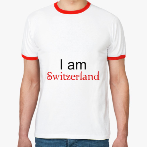 Футболка Ringer-T I am Switzerland