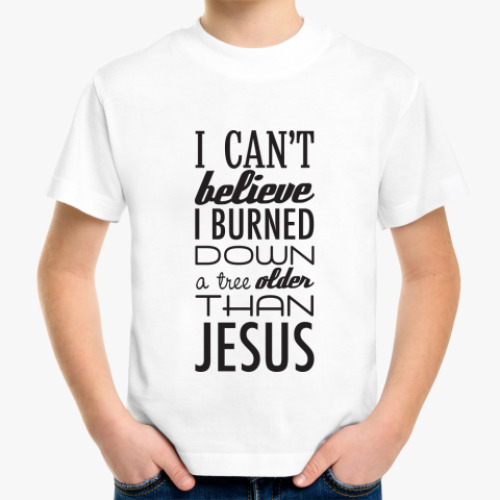 Детская футболка 'Jesus'