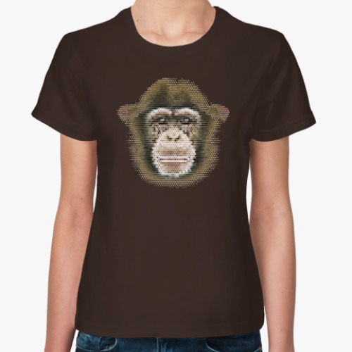 Женская футболка Обезьяна (monkey)