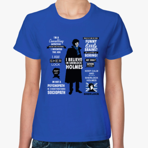 Женская футболка Sherlock Holmes  (TV series)