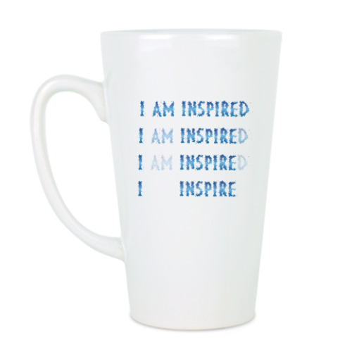 Чашка Латте I am inspired & I inspire