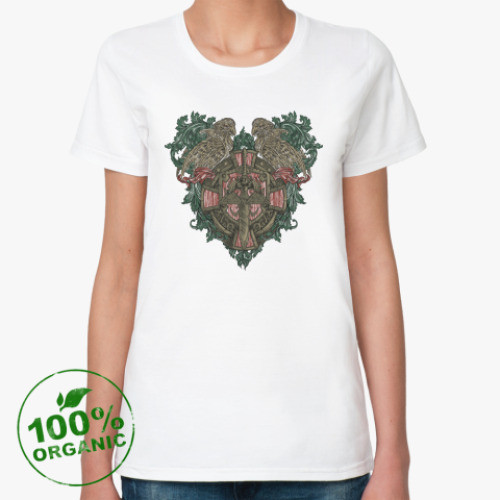 Женская футболка из органик-хлопка Вороны