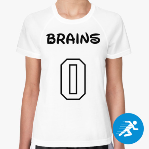 Женская спортивная футболка Zero Brains