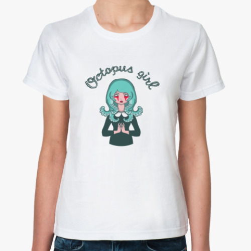 Классическая футболка Octopus Girl
