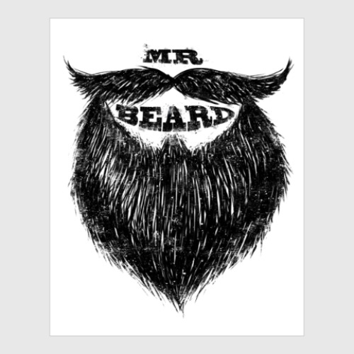 Постер мистер борода