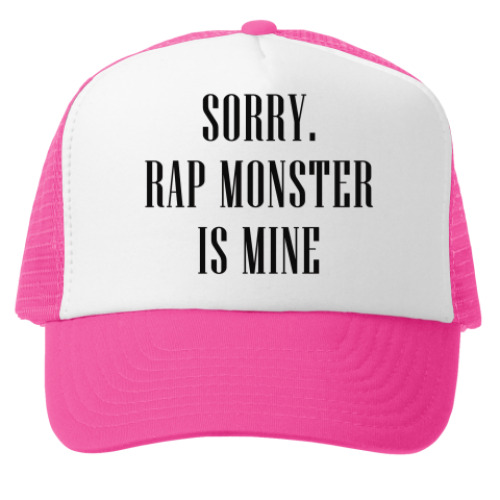 Кепка-тракер Sorry. Rap Monster is mine