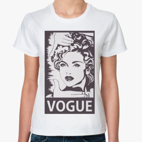 Классическая футболка Мадона Вог