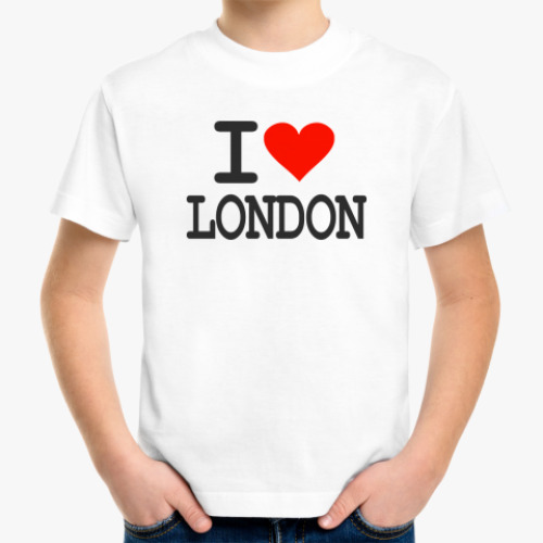 Детская футболка I love London