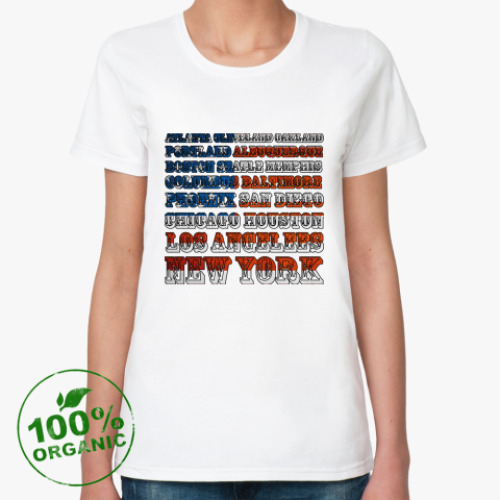 Женская футболка из органик-хлопка American