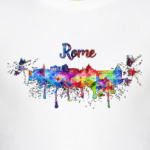 Rome Little Italy Rainbow print