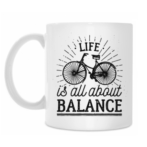 Кружка Life is all about balance!