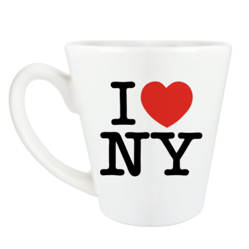 Чашка Латте Надпись I Love NY
