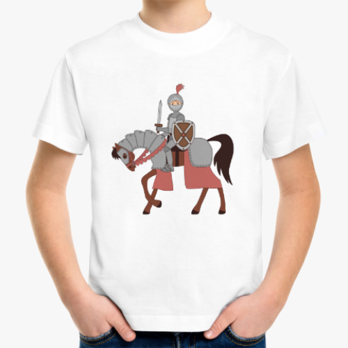 Детская футболка Рыцарь на коне