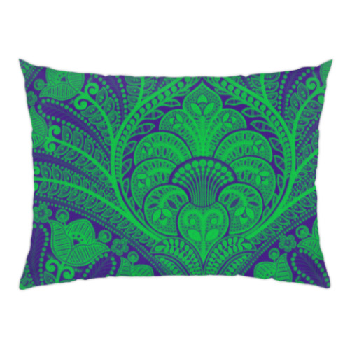 Подушка Фиолетово-зеленое счастье
