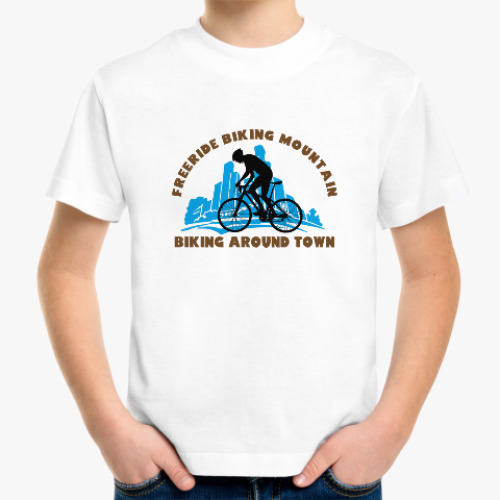 Детская футболка biking around town